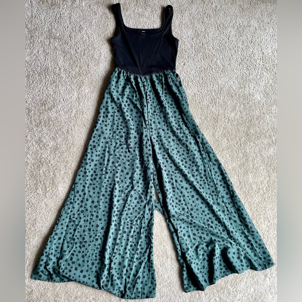 Green Dalmatian Pattern Jumpsuit